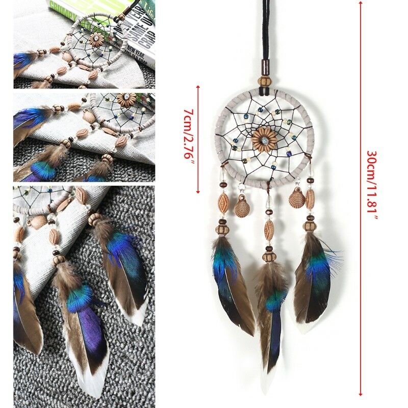 Dream Catcher Car Interior Home Feather Handmade Dreamcatcher Hanging Decor
