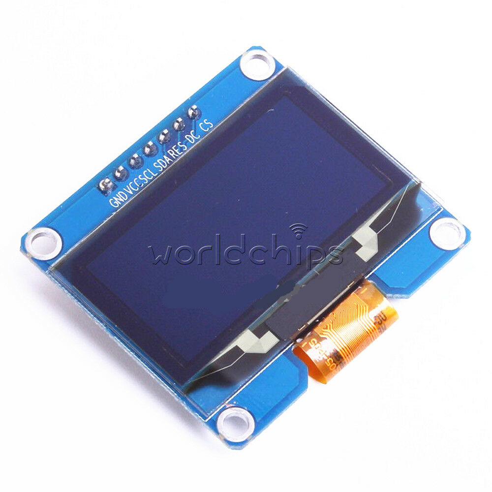 White 1.54" inch OLED Display Module SSD1309 SSD1306 SPI Port 128x64 3.3V-5V