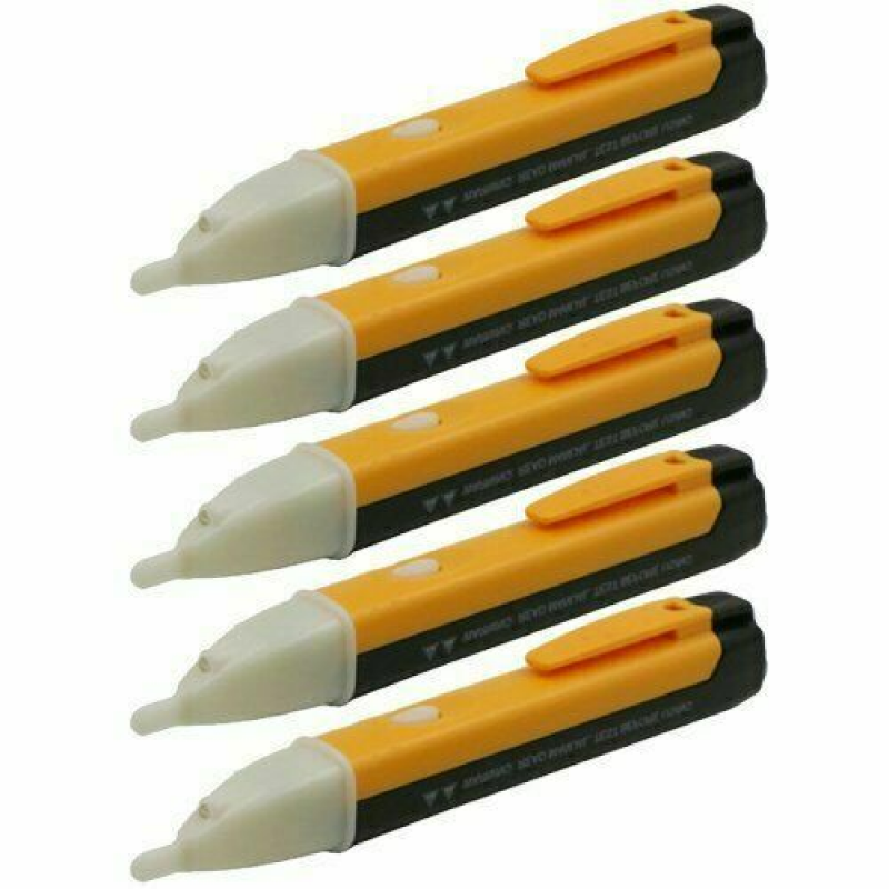 5 Pcs Led Electronic Ac Voltage Tester Power Non-Contact Detector Sensor