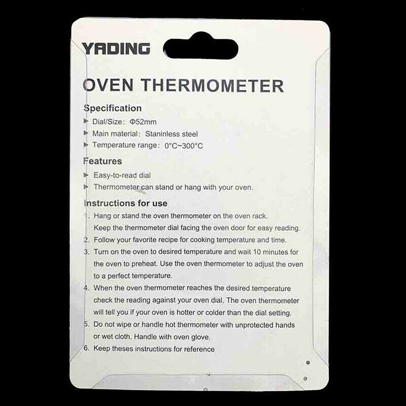 StainlessSteel Oven Cooker Thermometer Gauge Thermometer Grill Temperatur.l8