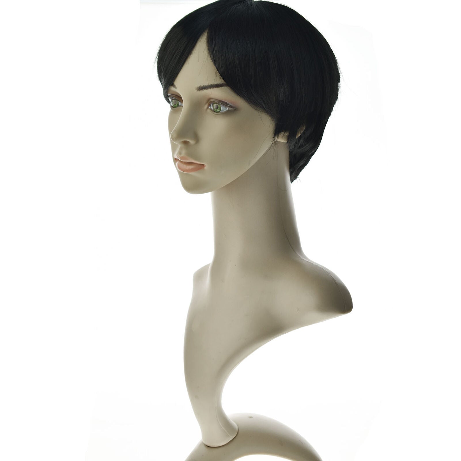 Women Short Brazilian Straight Real Human Hair Wig No Lace Wig Pixie Cut Wig Pop