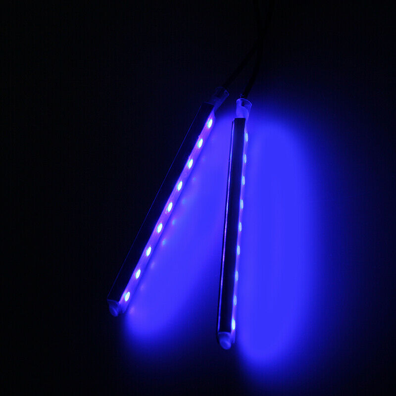 12V Blue Light Car 9 LED Interior Floor Decorative Atmosphere Light Lamp Strip