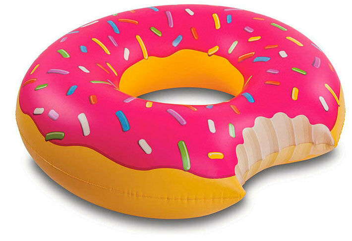 Buoy Inflatable Giant Shaped Donut Crunched - Jeux Of Swimming Pool Beach Sea