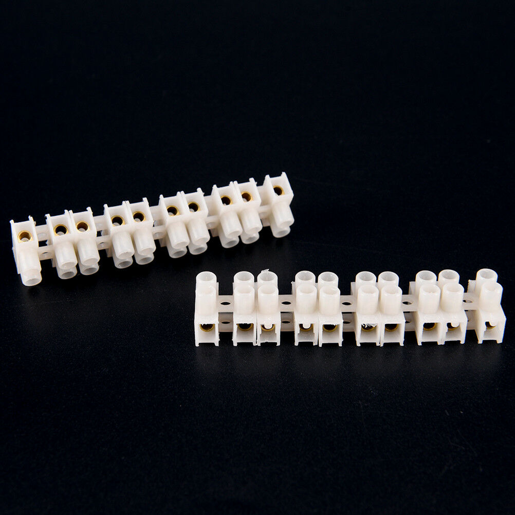 10PCS Practical Durable 10A 2 Way Electrical Screw Terminal Block Connecto.l8