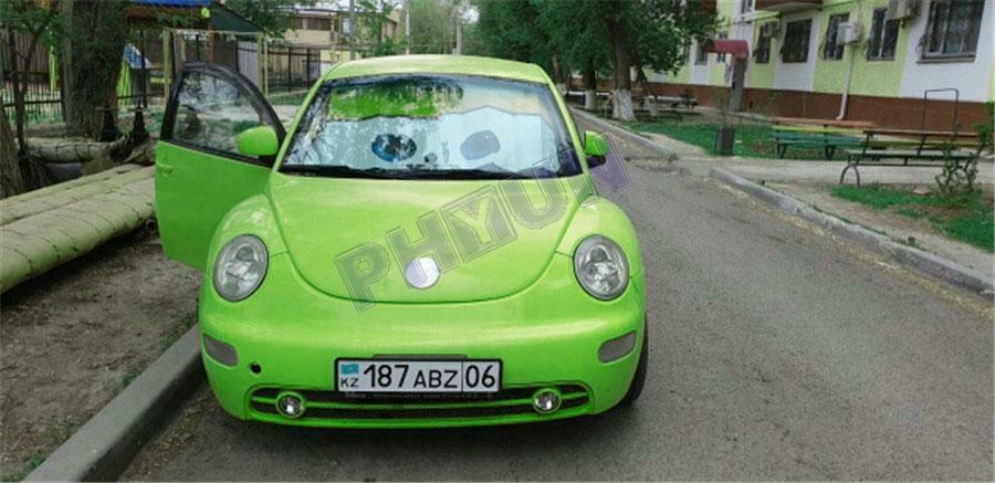 Car Eyes Windscreen Sun Shade Cover Anti-UV Aluminium Foil Heat Blocking Green
