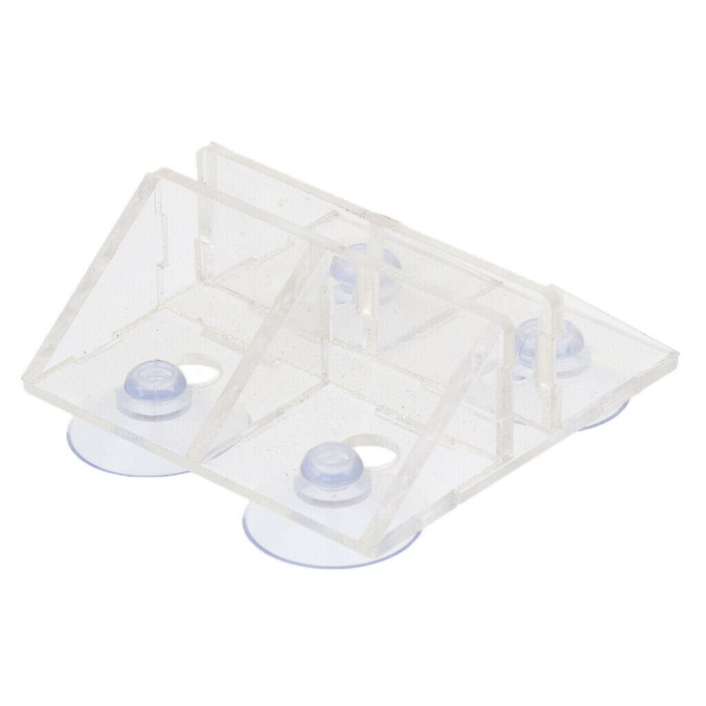 Enhanced Aquarium Fish Tank Acrylic Sucker Clip Divider Sheet Holder Clear