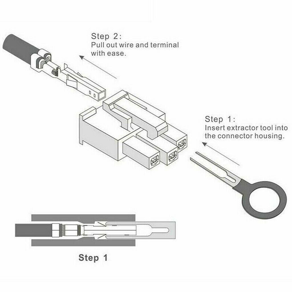 41x Terminal Removal Tool Kit for Car Wire Connector Terminal Pin Extractors