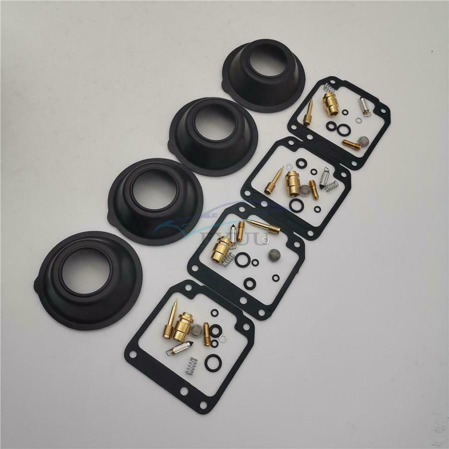 4 Sets for Yamaha XJ550 1981-1983 Motorcycle Carburetor Repair Kit W /Diaphragm