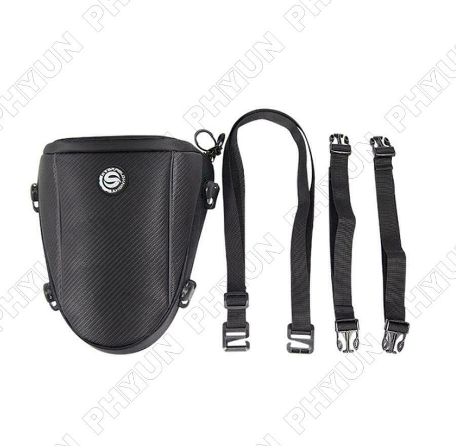 Black Motorcycle Tail Bag Back Seat Bag Shoulder Backpack Touring Bag Waterproof