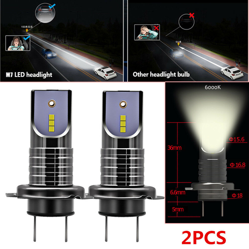 H7 110W 26000LM LED Car Headlight Conversion Globes Can Bulb Hi/Lo Beam 6000K