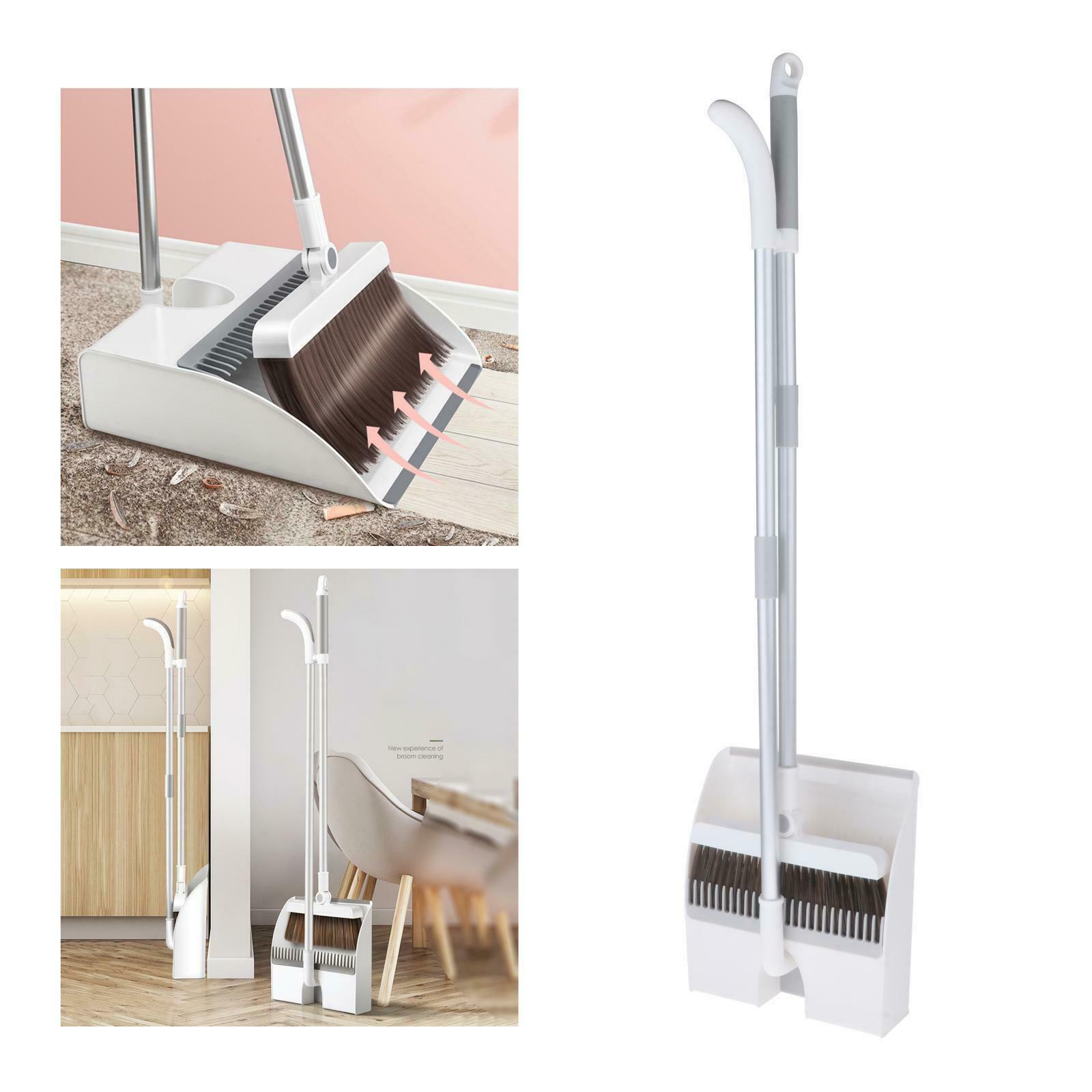 Kitchen Long Handle Broom Dustpan for Home Room Lobby Hair Remover Teeth