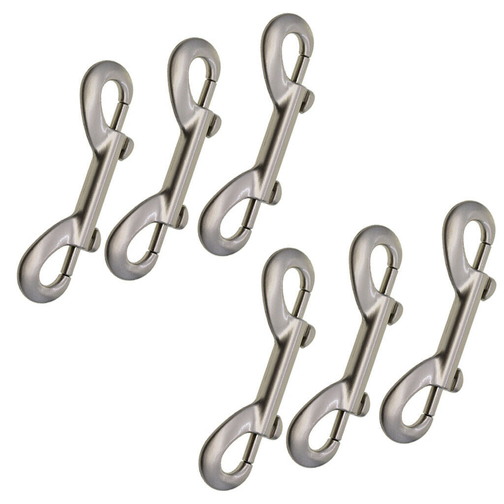 6x Double Ended Carabiners - Designed for Farm, Horse And Garage Use