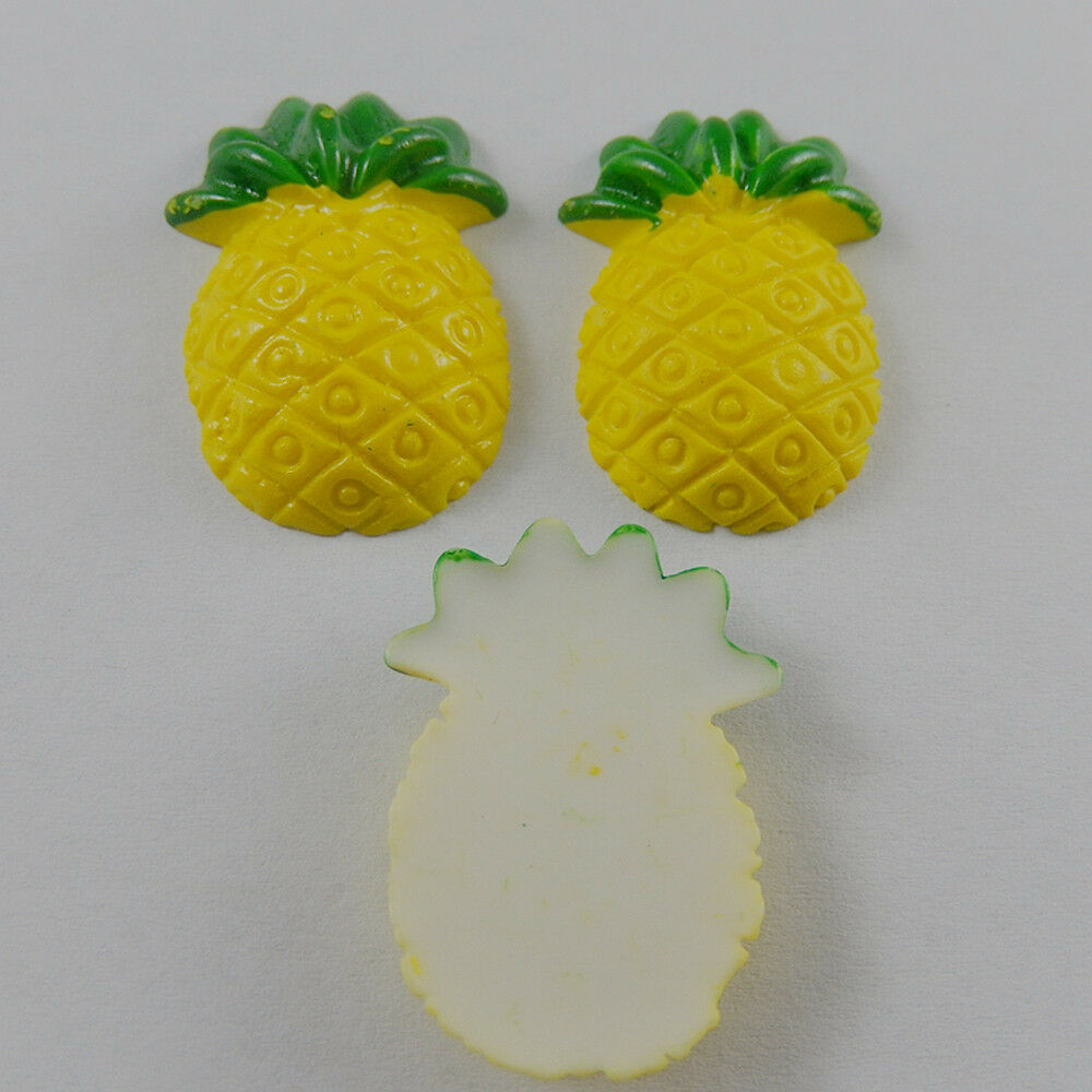 50957 Colorful Plastic Pineapple Pendant Charms Findings Crafts Decoration 16pcs