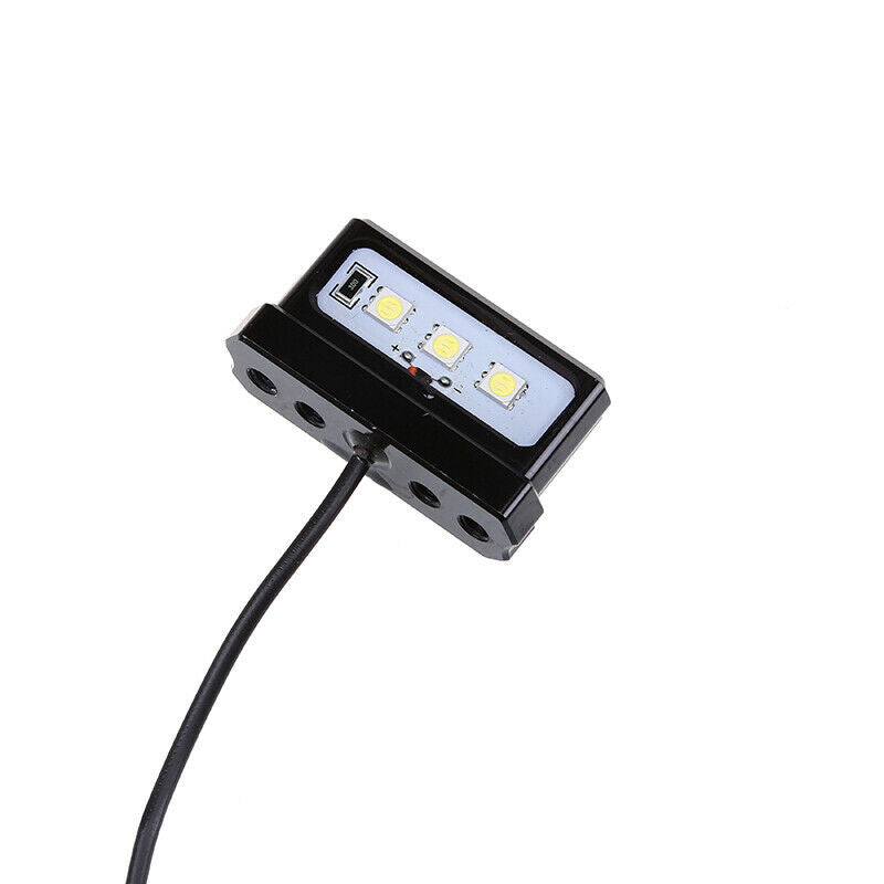 1PCS Motorcycle Bikes Modified CNC Aluminum Alloy Mini LED License Plate Light