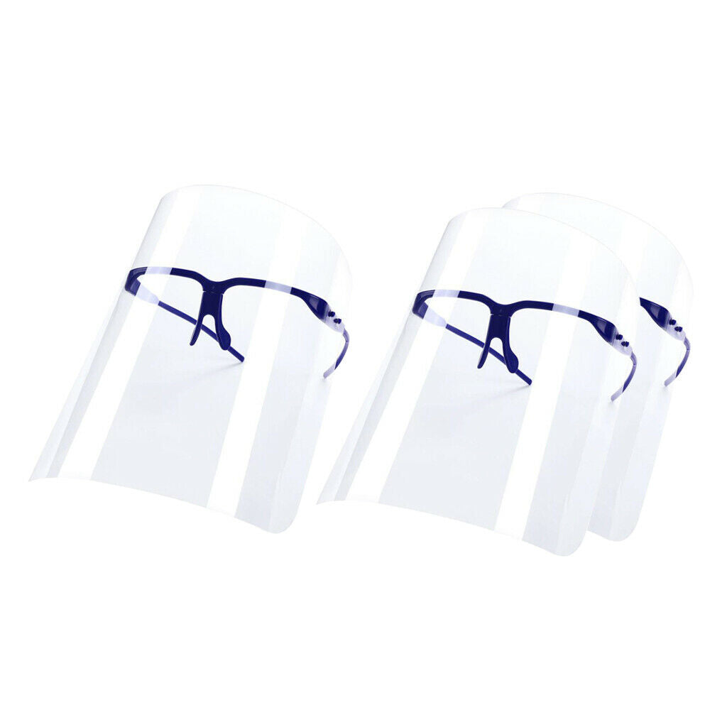 3x Safety Full Face Shield Reusable Goggles Face Cover Visor Hat Anti-Spitting