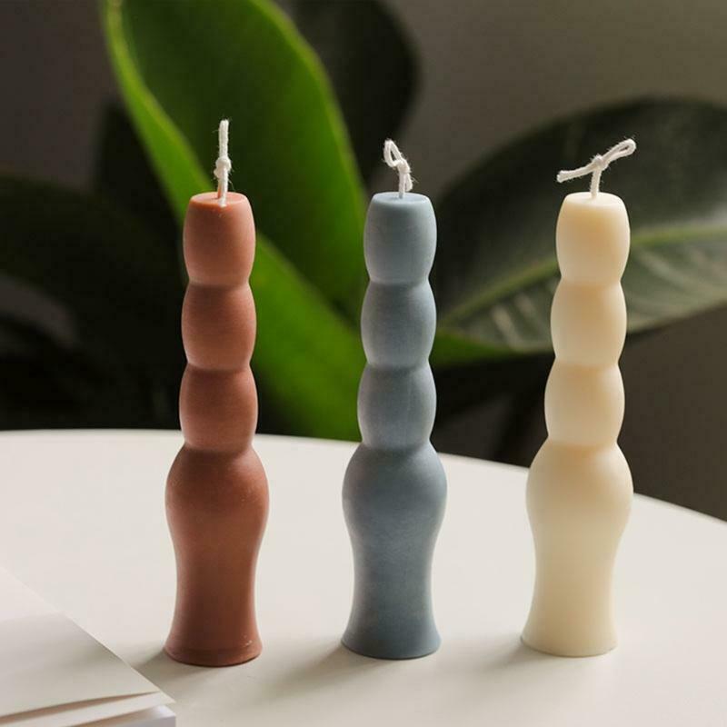 Long 4-sections Candles Silicone Mold Aromatherapy Candle Silicone Soap Mold