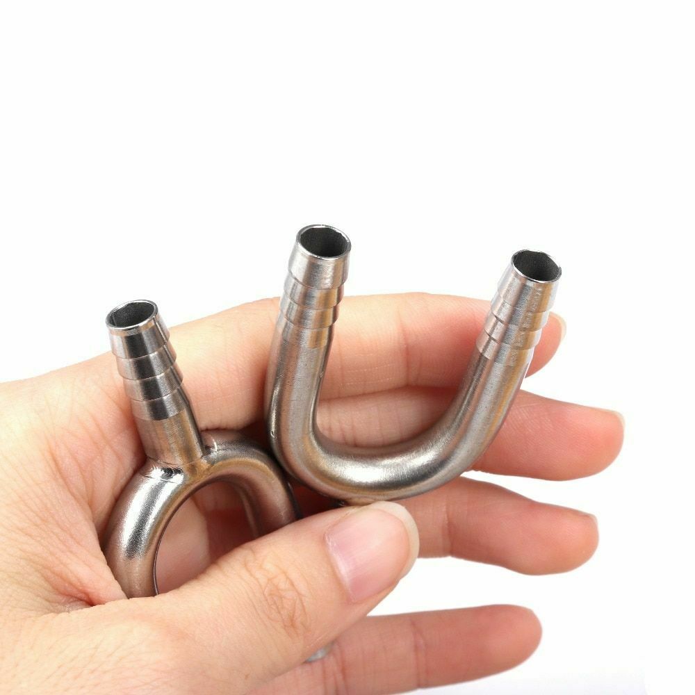 Hose Barb Connector Fittings Beers Line Home Brewing Tools Tee Stainless Steel