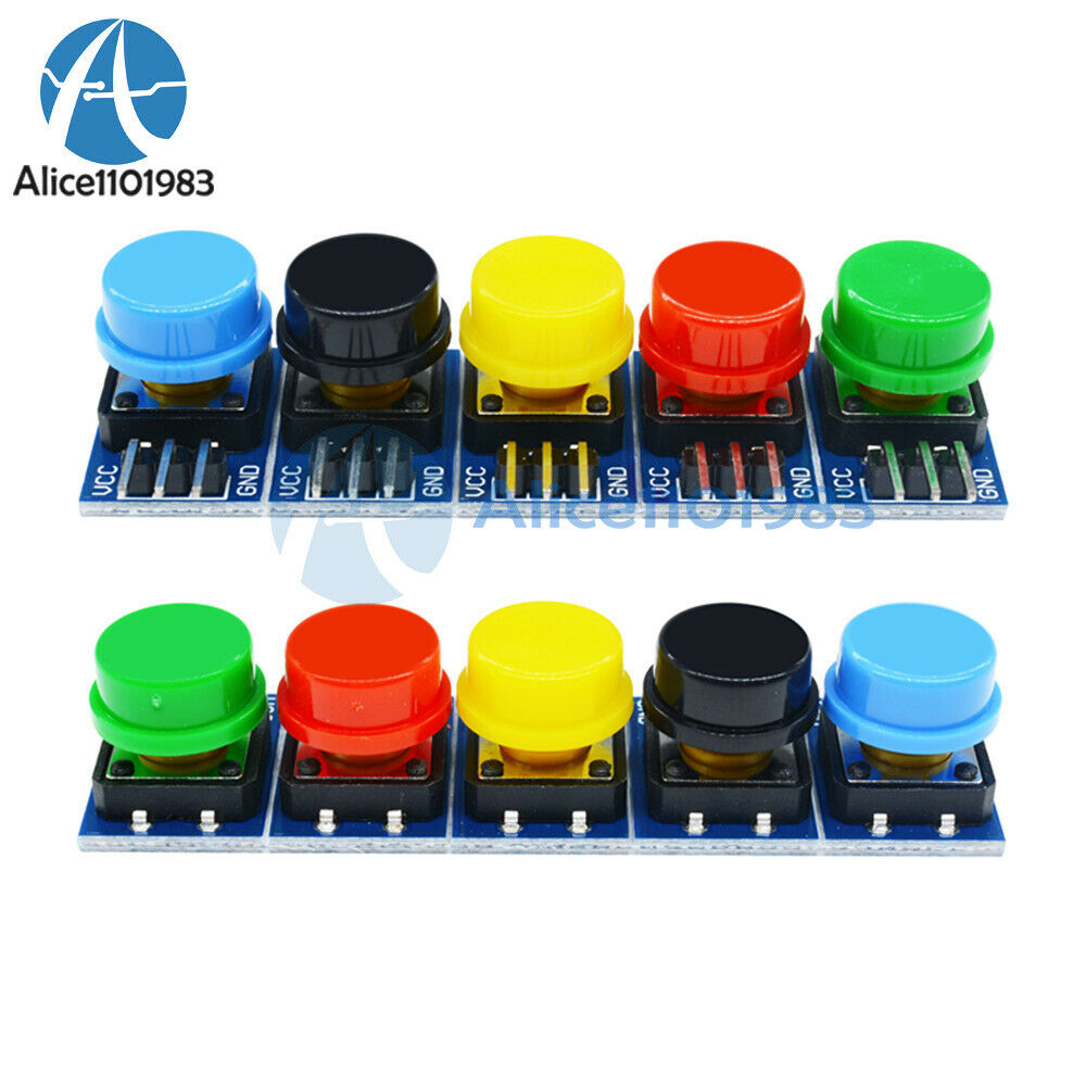 5PCS Big Key Button Light Hat Output Module Touch Switch 12x12mm for Arduino