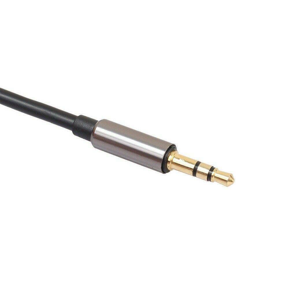 Stereo 3.5mm Male Jack to 2 RCA Male AUX Analog Audio Y Adapter Cable Cord US