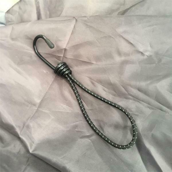 4 Pieces Bungee Cord Elastic Stretch Rope with Hook Canopy Tarp Tent Accessories