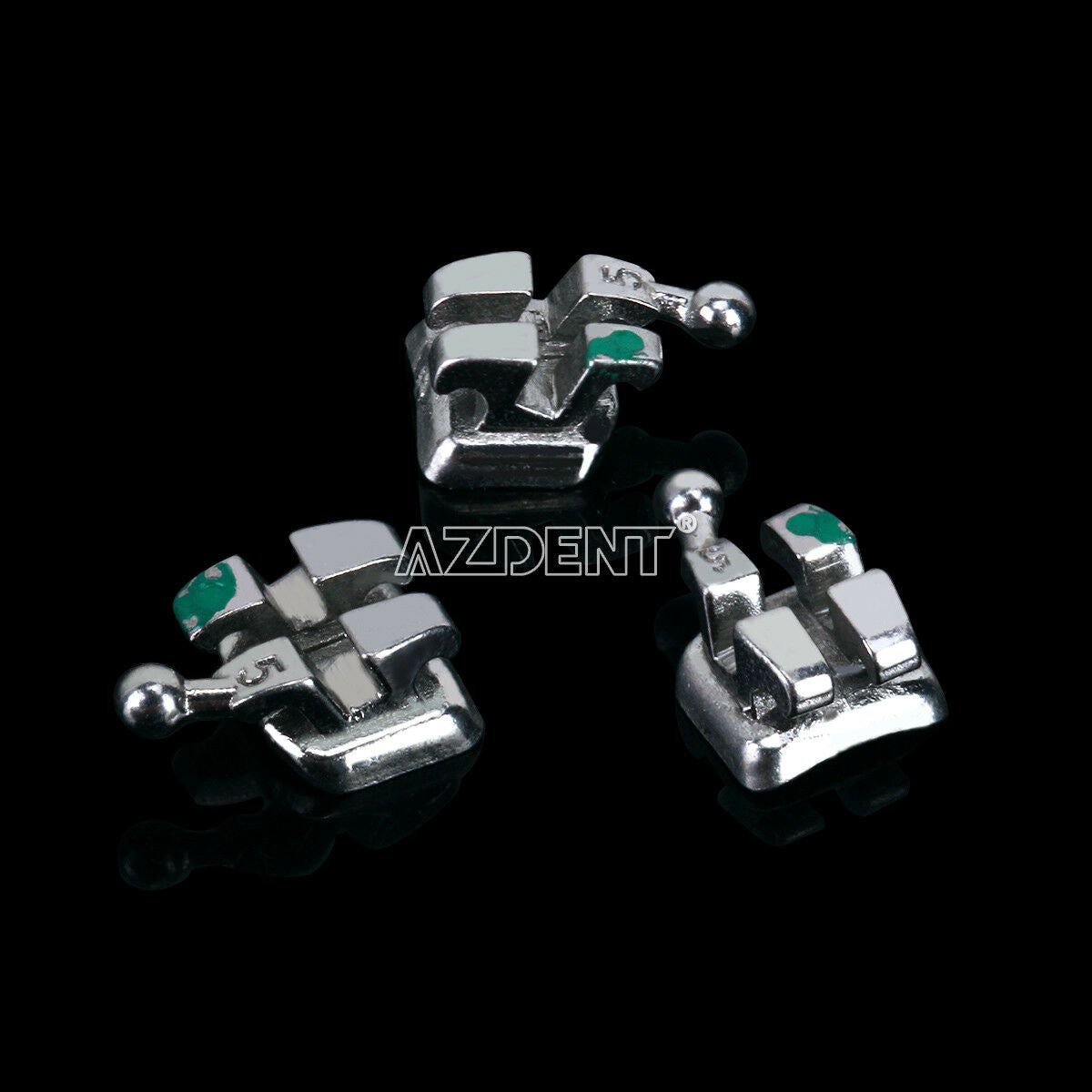 Orthodontic Bracket Monoblock Dental Metal MINI Roth.022 3-4-5 Hooks AZDENT CA
