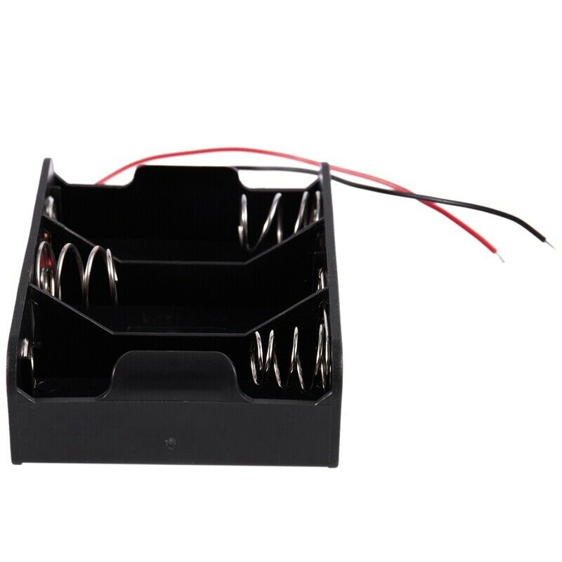 7.9" Wire Leads Black 3 x 1.5V C Battery Batteries Holder Case P7R7R7