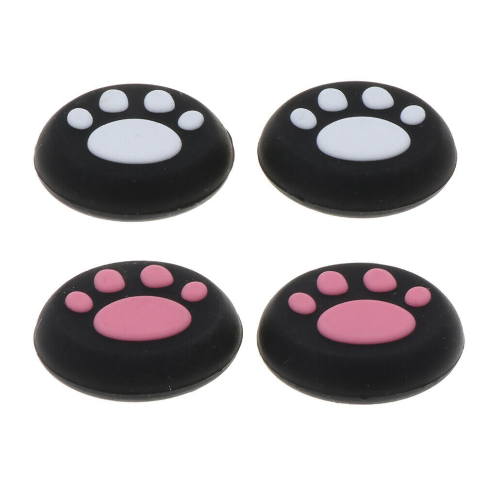 4x Analog Joystick Thumb Stick Silicone Caps for PSV1000/2000 2Pink2White