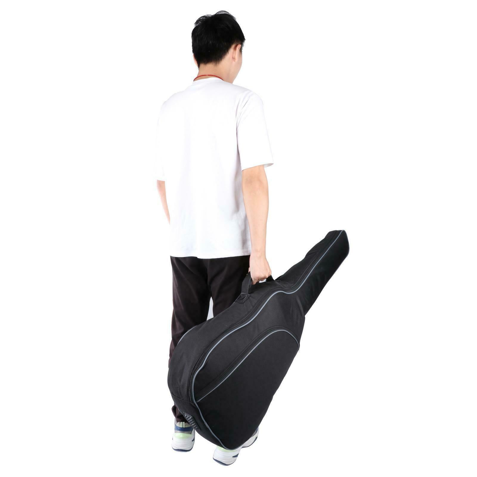 1pc Electric Guitar Bag Case 0.35in Padding Adjustable Padding Backpack