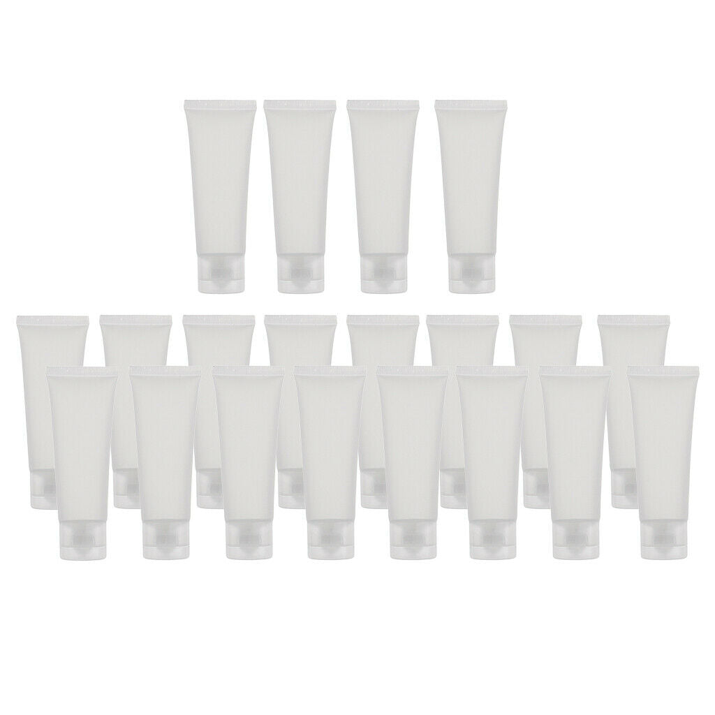 200 Pieces 50ml Plastic Empty Squeeze Body Lotion Travel Bottle Containers