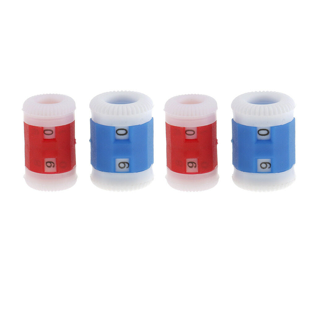 4pcs 2 Sizes Plastic Knit Counter Knitting Crochet Stitch Marker Row Counter