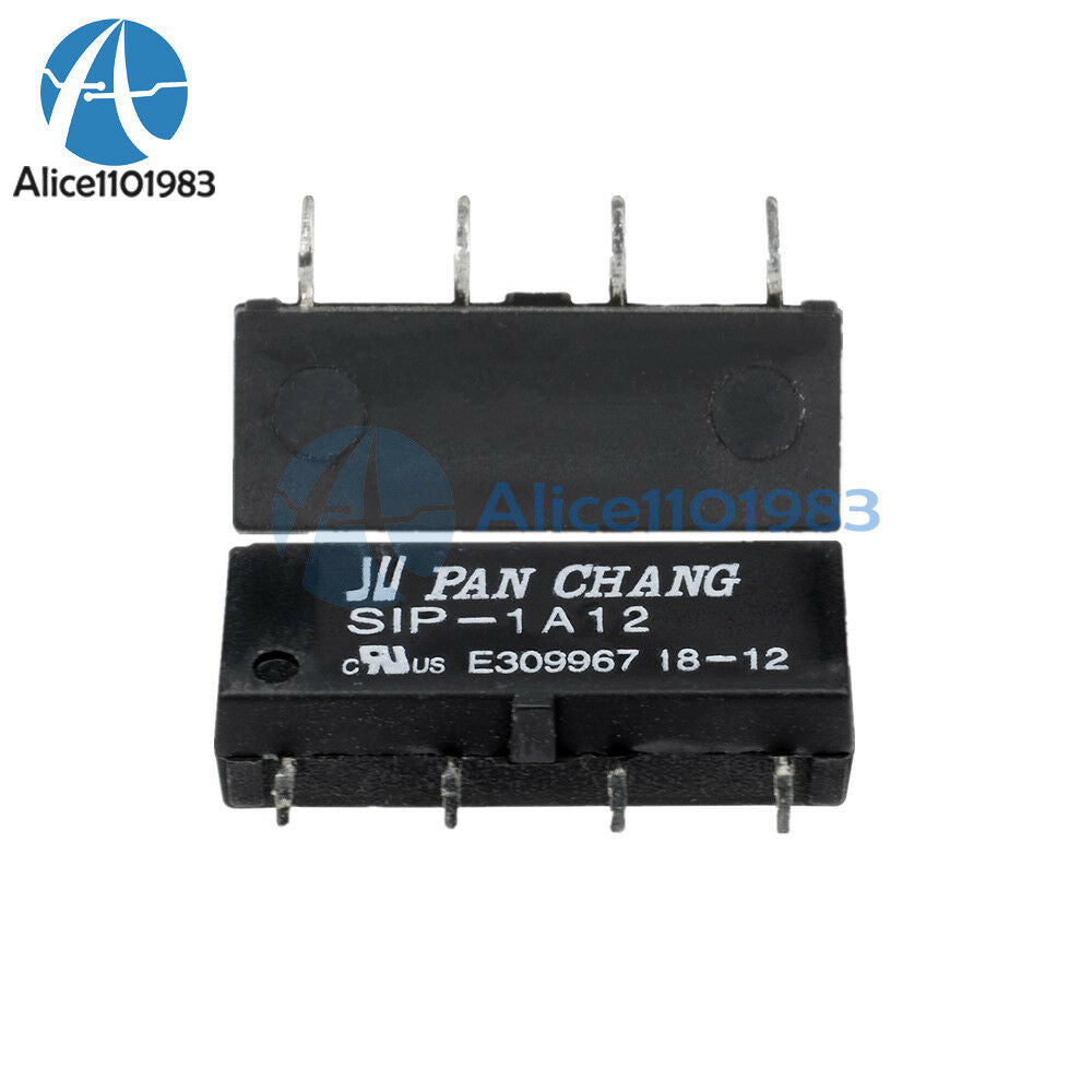 2pcs 12V Relay SIP-1A12 Reed Switch Relay 4PIN for PAN CHANG Relay