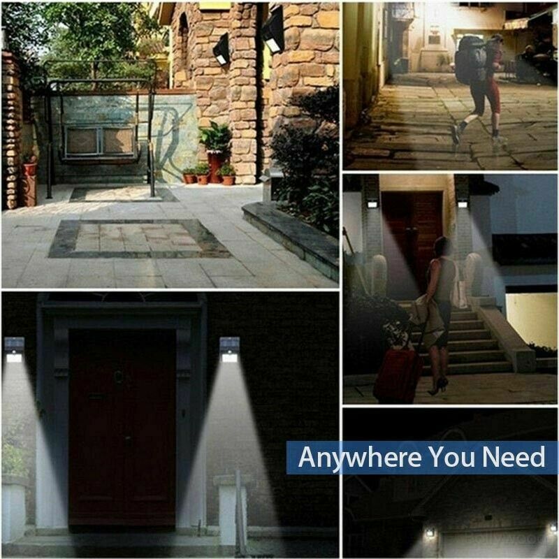 4PCS 30 LED Solar Power Motion Sensor Wall Light Outdoor Garden Lamp Waterproof