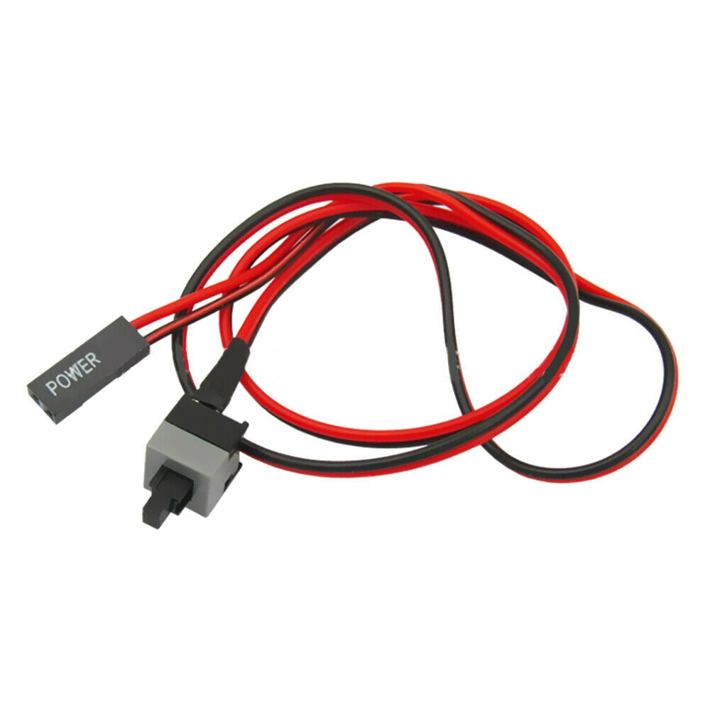 5Pcs 50cm Computer Reset Power Momentary Auto Reset Push Button Switch Cable