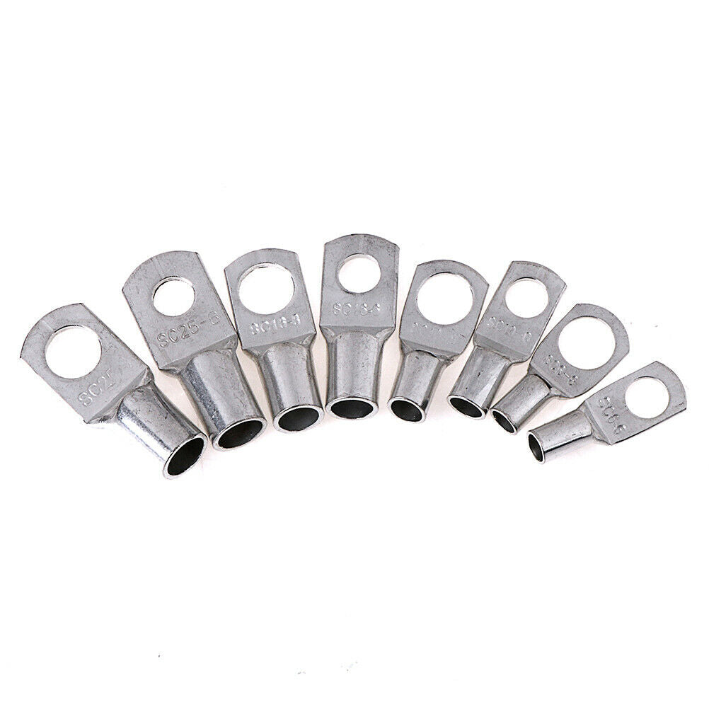 60pcs Electrical Wire Copper Lug Battery Cable Ring Connector Terminal s ^PEX WF