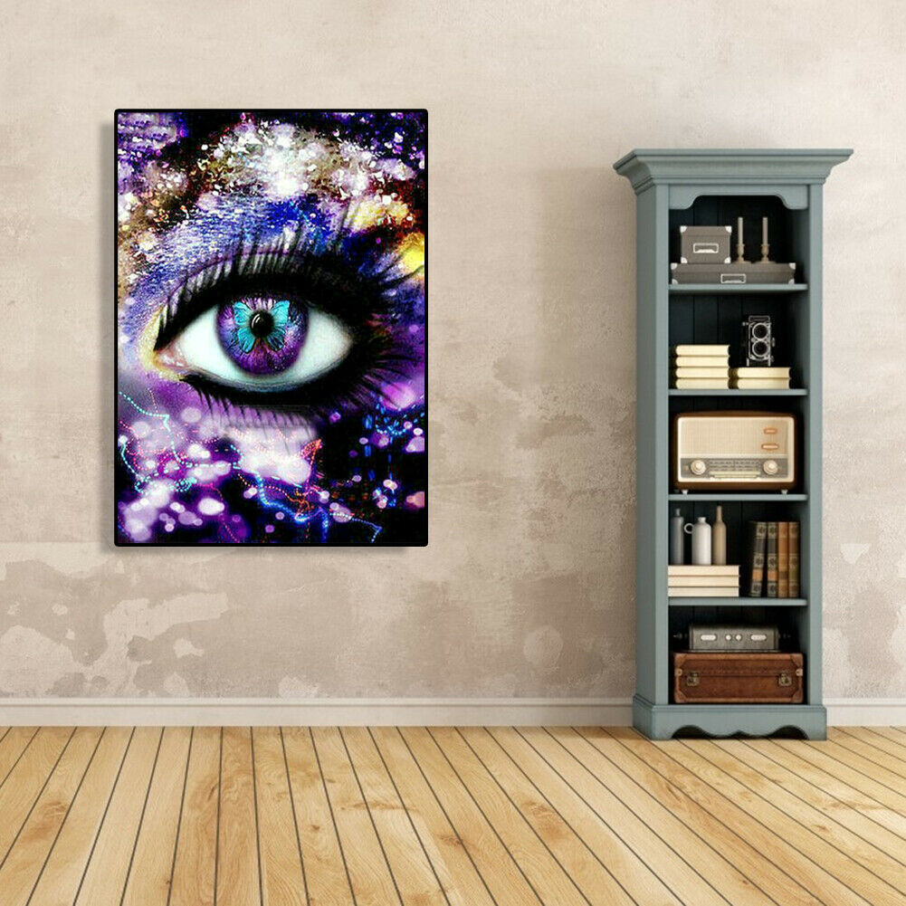 5D DIY Diamond Painting Full Drill Rhinestone Mosaic Kits Eyes Cross Stitch @