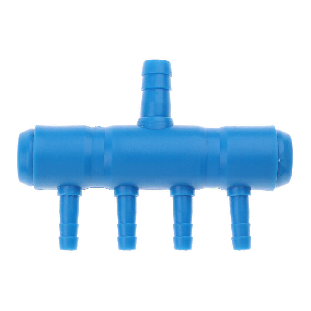 5Piece Aquarium Fish Tank Pond Pump Manifold Air Divider Valve 1 to 4 Outlet