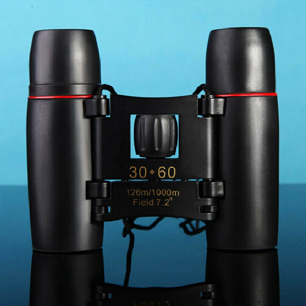 30x60 Zoom Day Night Vision Binoculars Outdoor Travel Folding Telescope Black