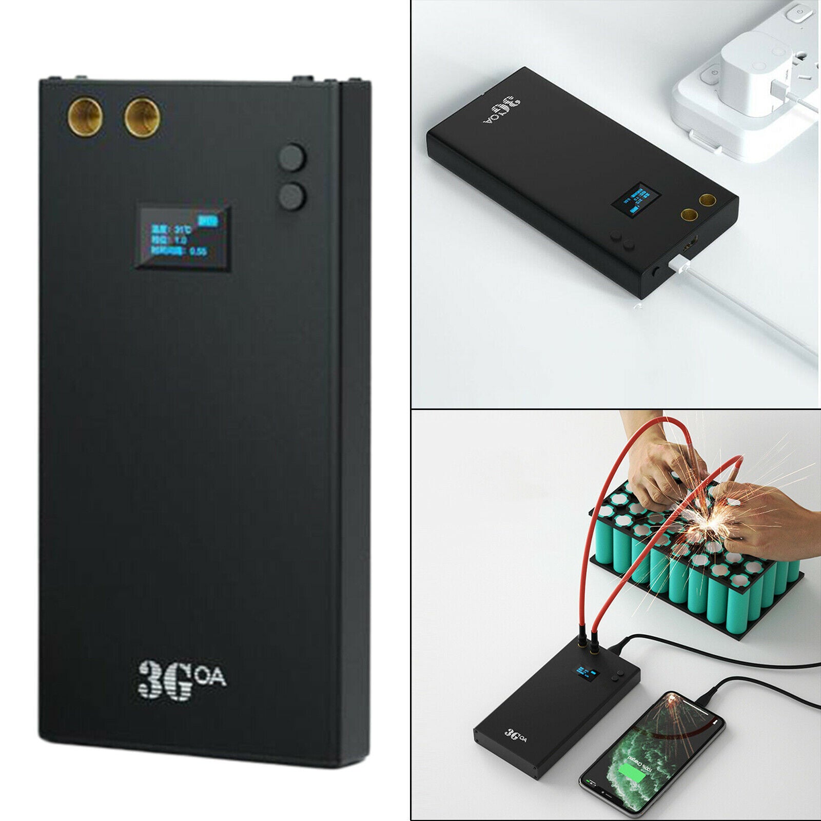 Portable DIY Spot Weld Machine with Quick Release Pen and Nickel Sheet