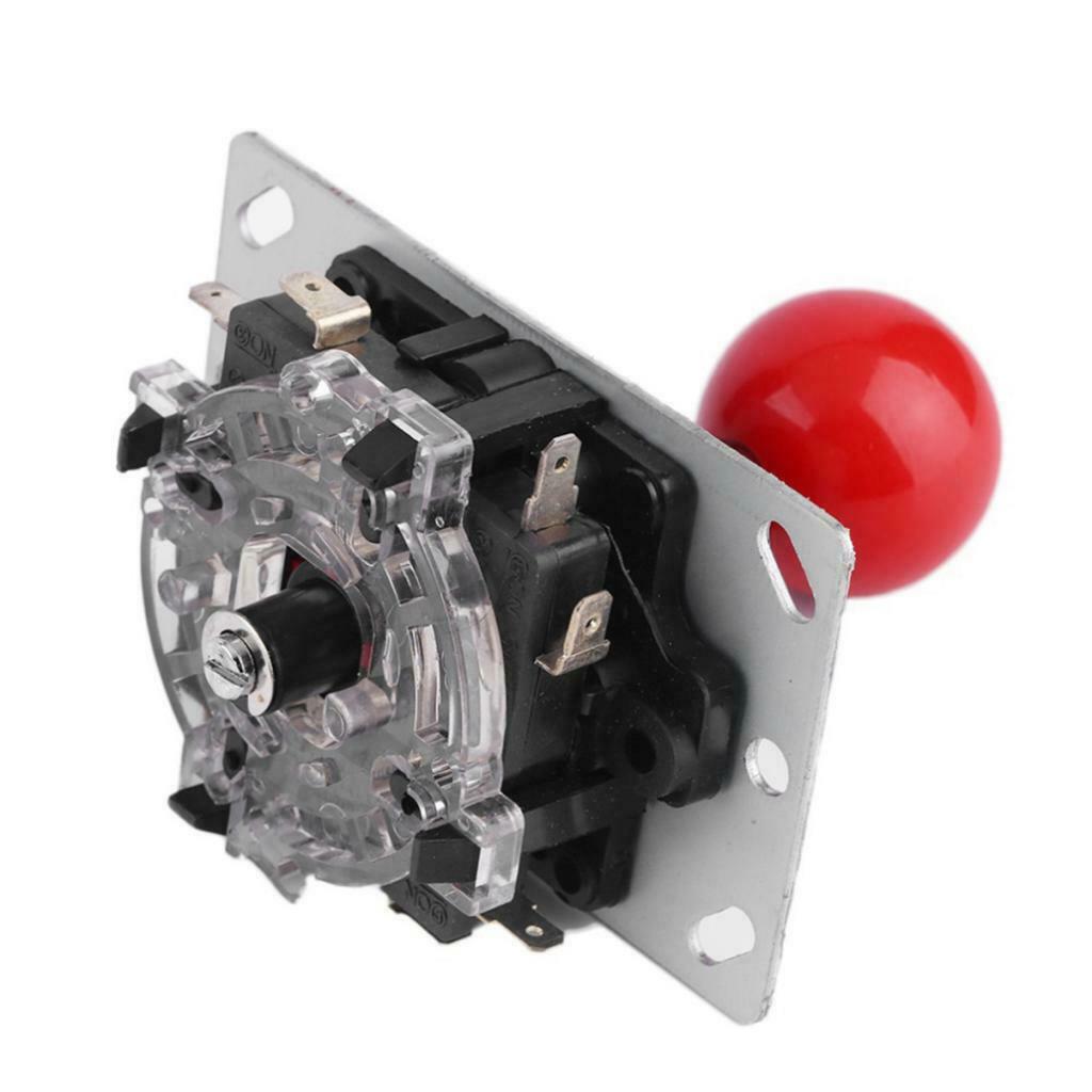 Game Console Triangle Rocker Arcade Handle Joystick w/ Red Ball Short Shaft