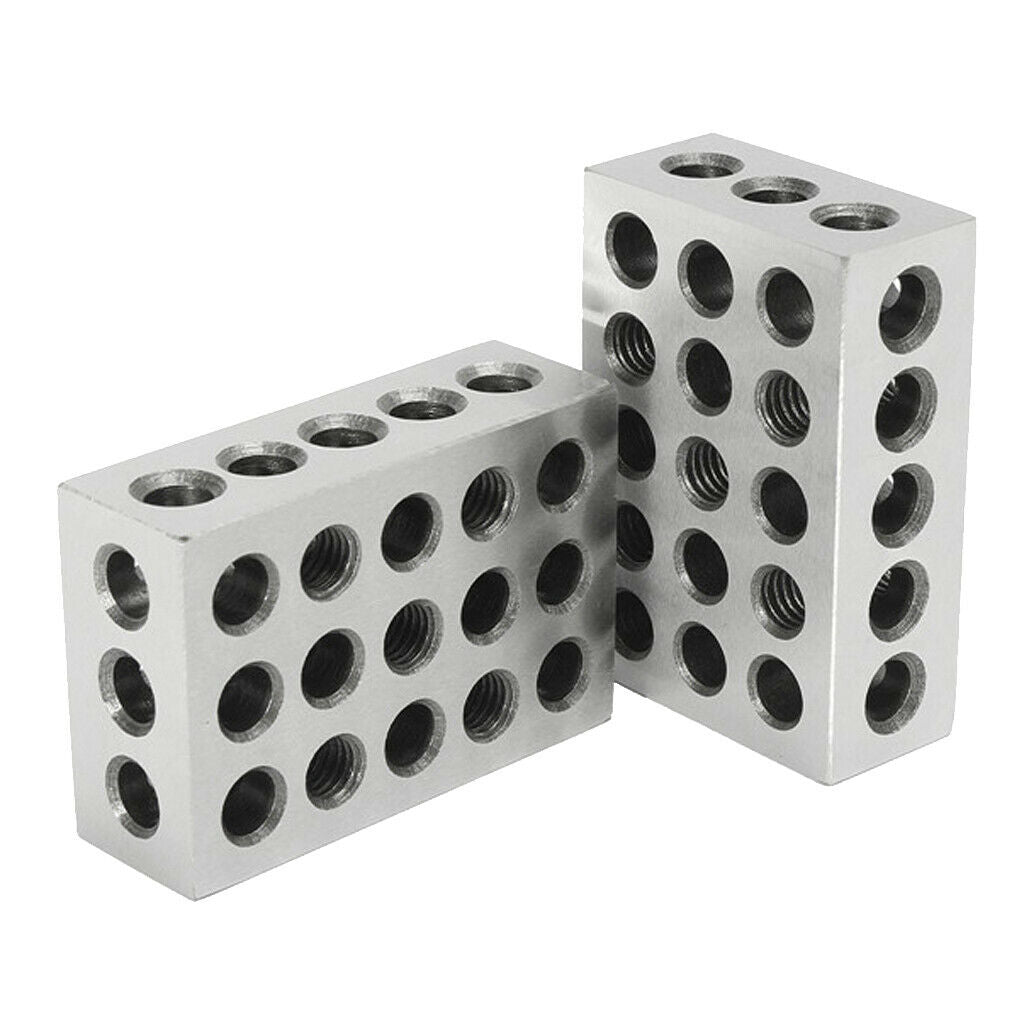 1 pair of block parallel blocks contains 23 holes (5) 3 / 8-16 threaded holes
