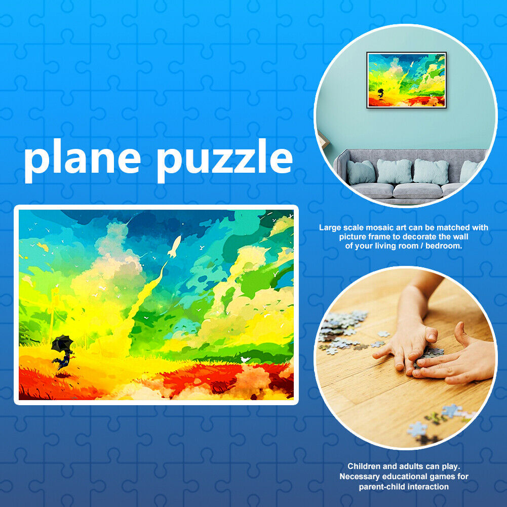 1000pcs DIY Flying Boy Picture Puzzle Educational Learning Assembling Toys @