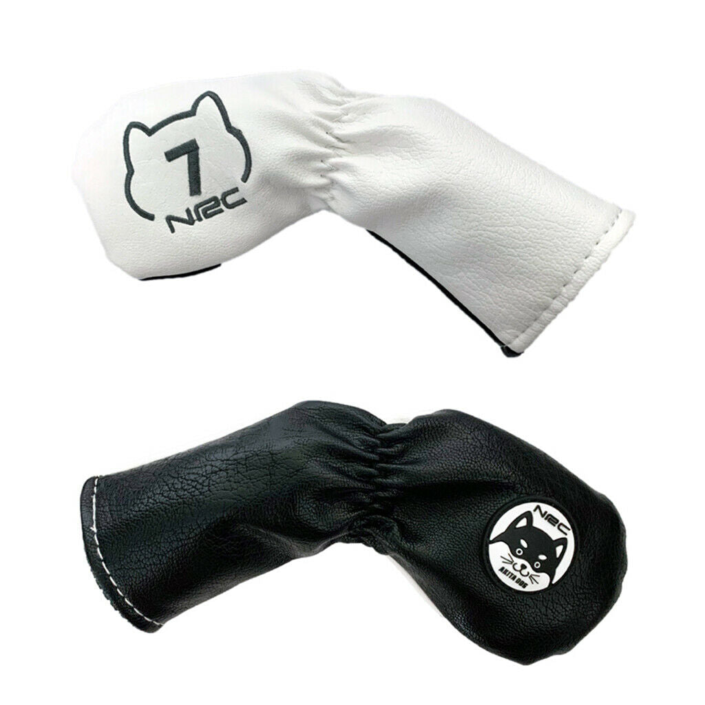 Beautiful Dog Design Head Covers 4 5 6 7 8 9 P S A Woods Clubs Protection