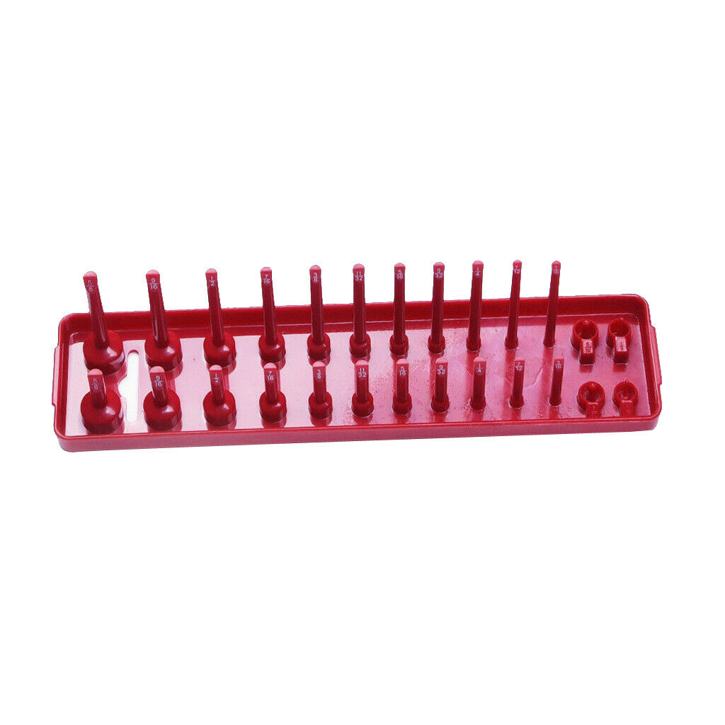 2x 1/4" Socket Tray Organizer for Desktop Drawer Workshop Toolboxes Time Saving