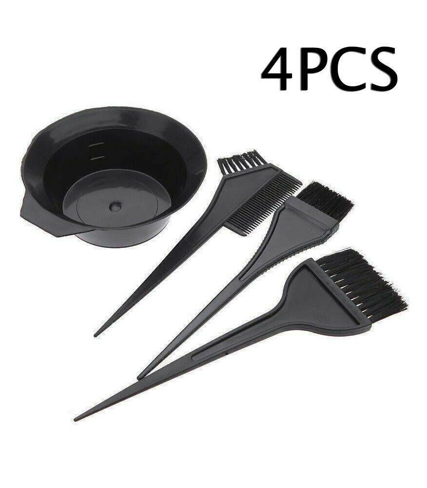 Pro 4Pcs Salon Hair Color Dyeing Brush Comb Mixing Bowl Hair Tint Dyeing Tools