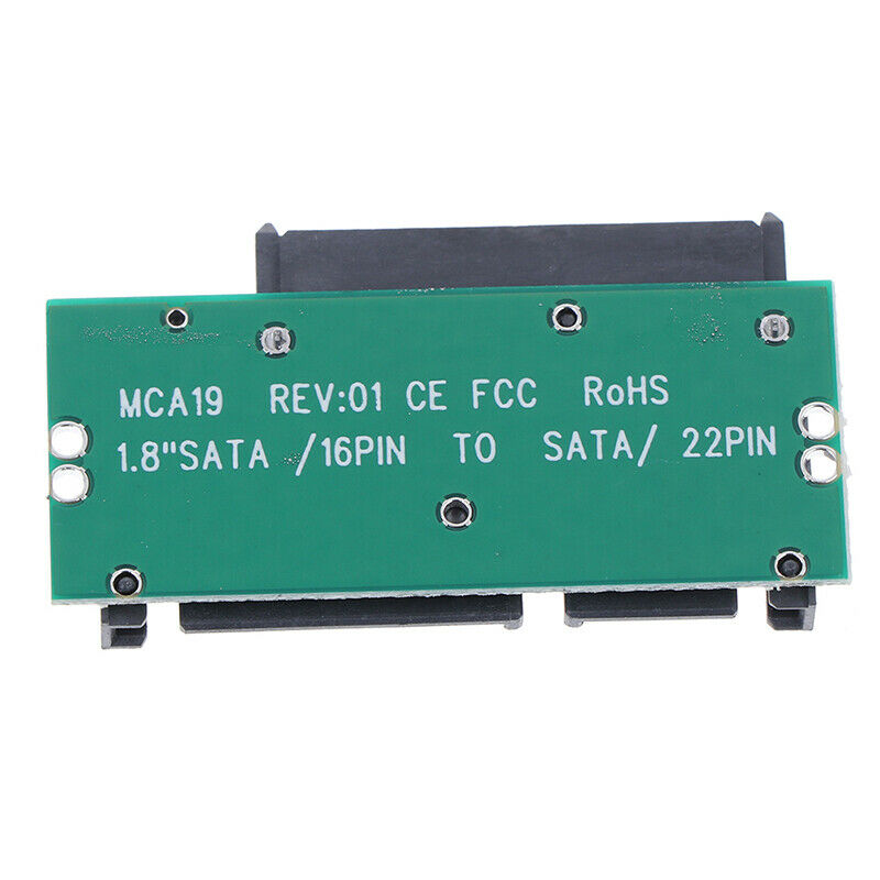 1.8" Micro SATA MSATA TO 7+9 2.5" SATA Adapter Converter Card Connector 3.l8