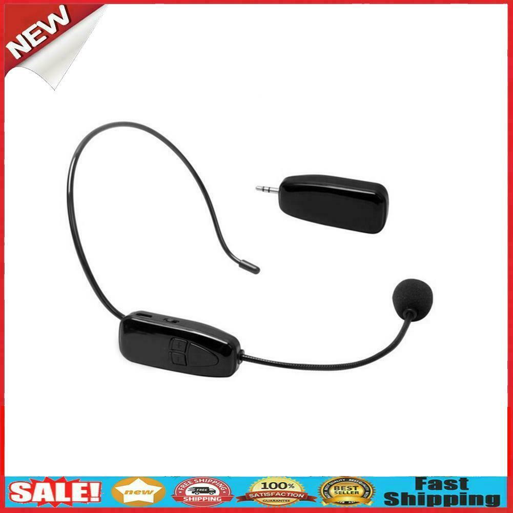 2.4G Wireless Microphone Speech headset Megaphone Radio Mic for Loudspeaker @