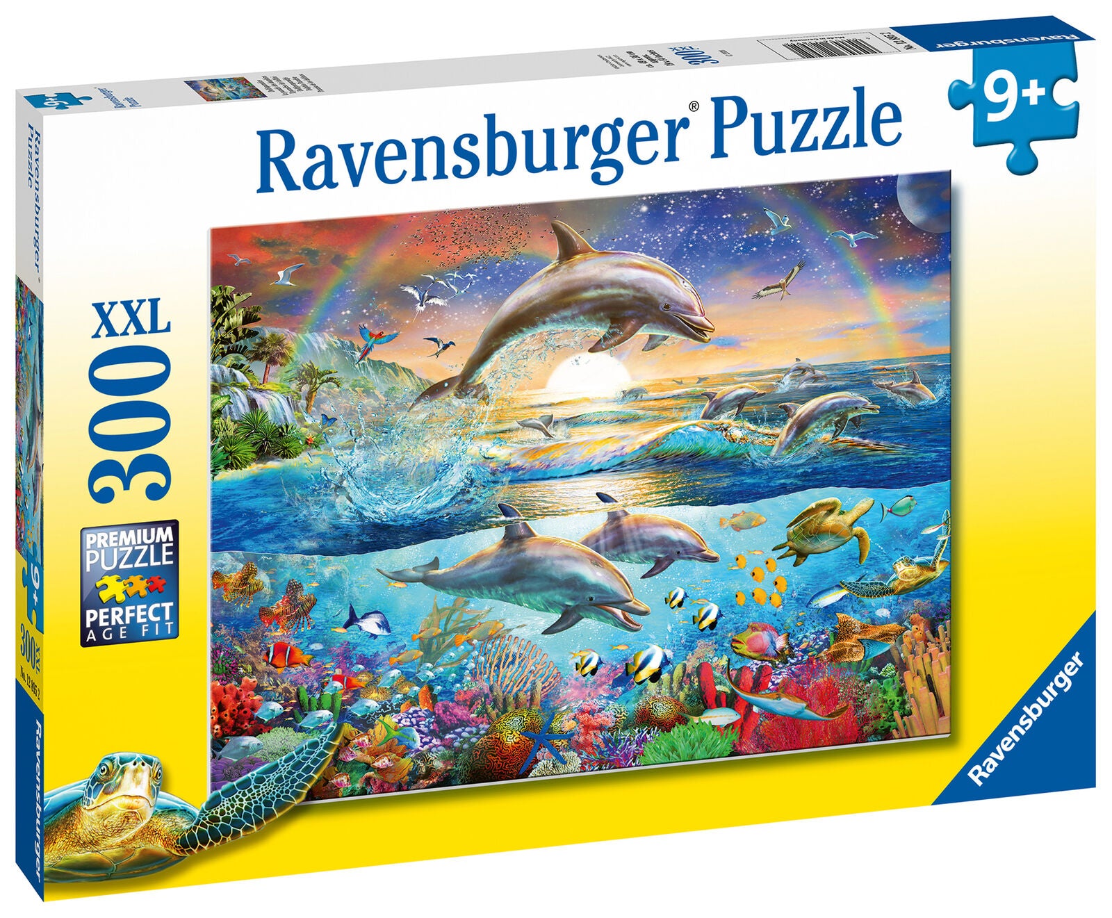 12895 Ravensburger Dolphin Paradise XXL 300pc Children's Jigsaw Puzzle Age 9yrs+
