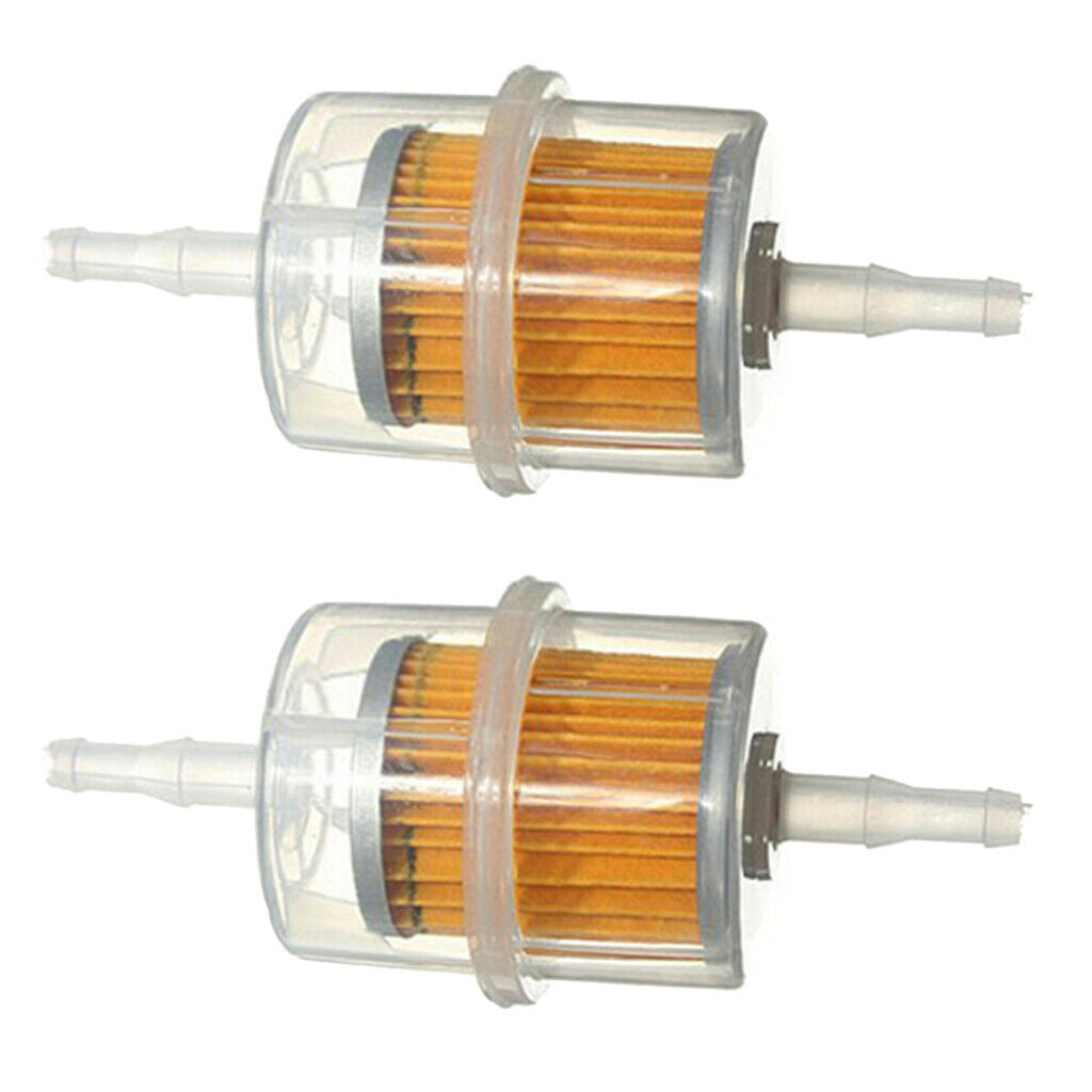 2Pcs 6mm / 8mm Oil Filter Engine Oil Filter with Hose for 47cc 49cc Motorcycle