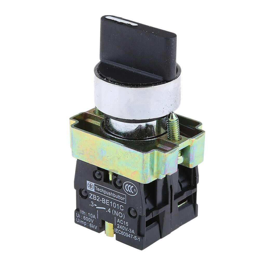 22mm 2NO 3 position rotary switch Self-locking switch