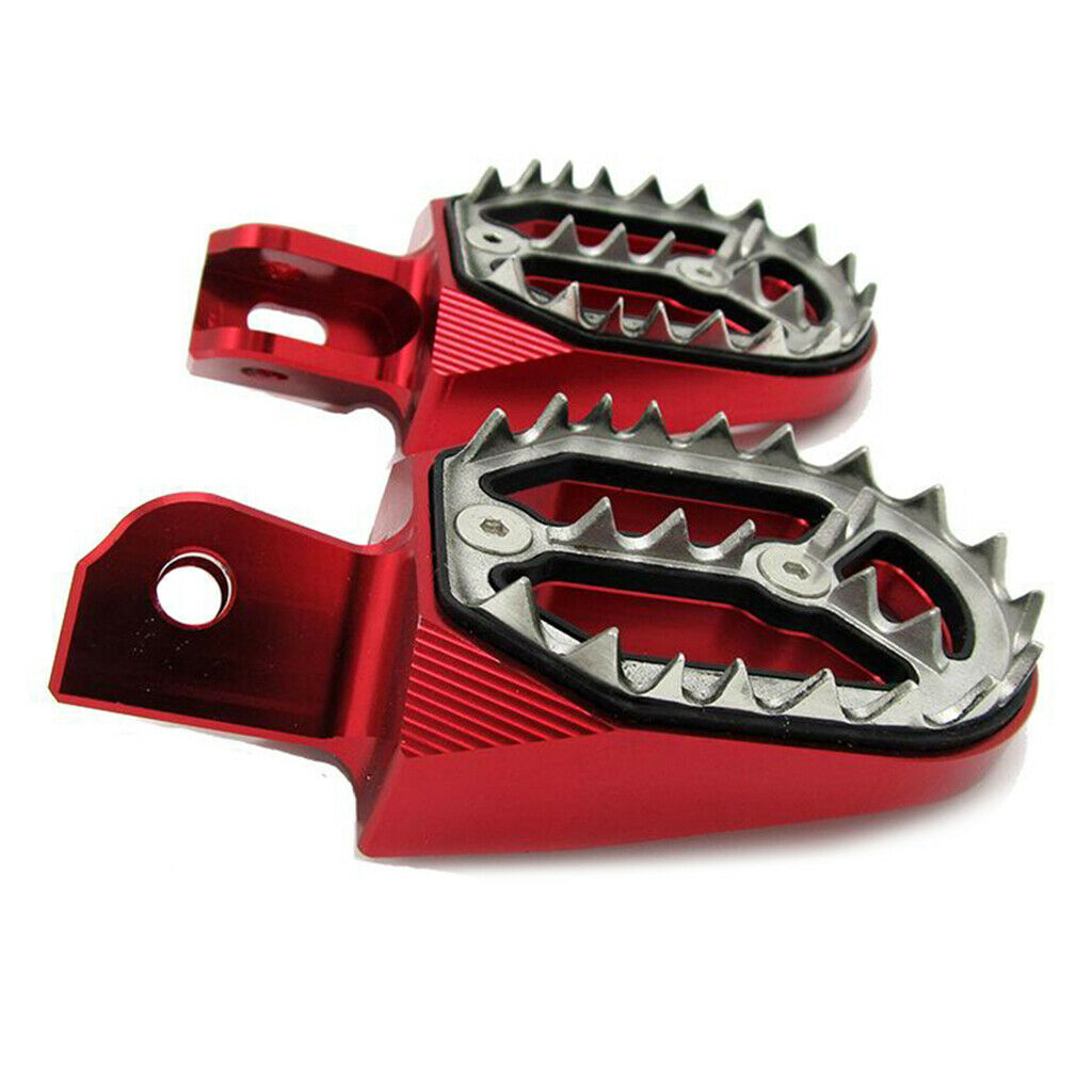 Motorcycle Foot Pedals 360° Roating for CRF 230 Motorcycle Accessory Red